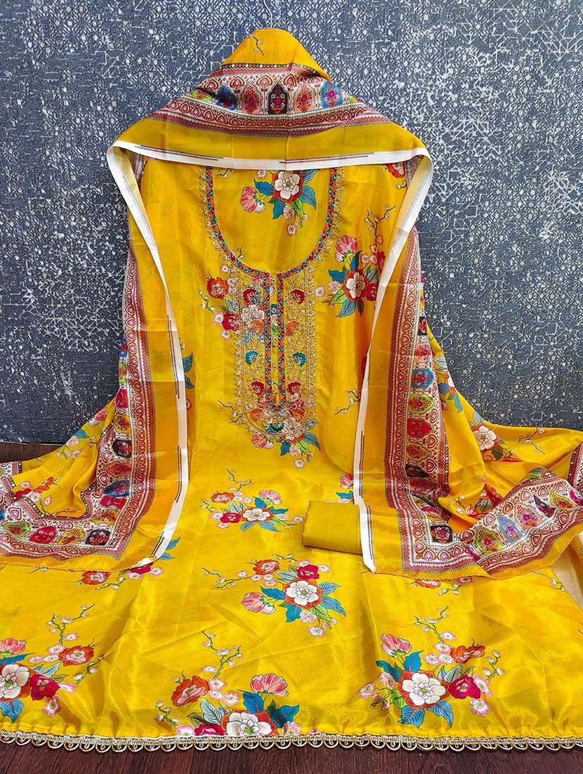 Women Floral Printed Unstitched Suit Set - 22441385 -  Standard Image - 2
