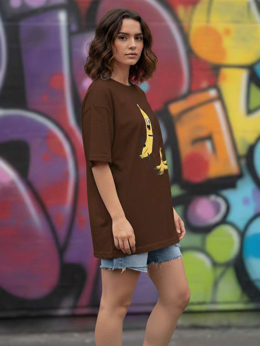 women graphic drop shoulder oversized t-shirt - 22441426 -  Standard Image - 2