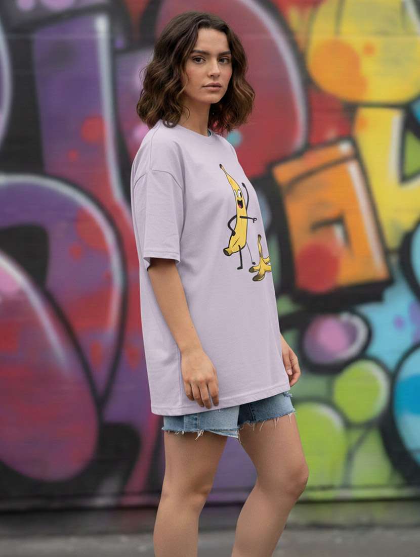 women graphic drop shoulder oversized t-shirt - 22441427 -  Standard Image - 2