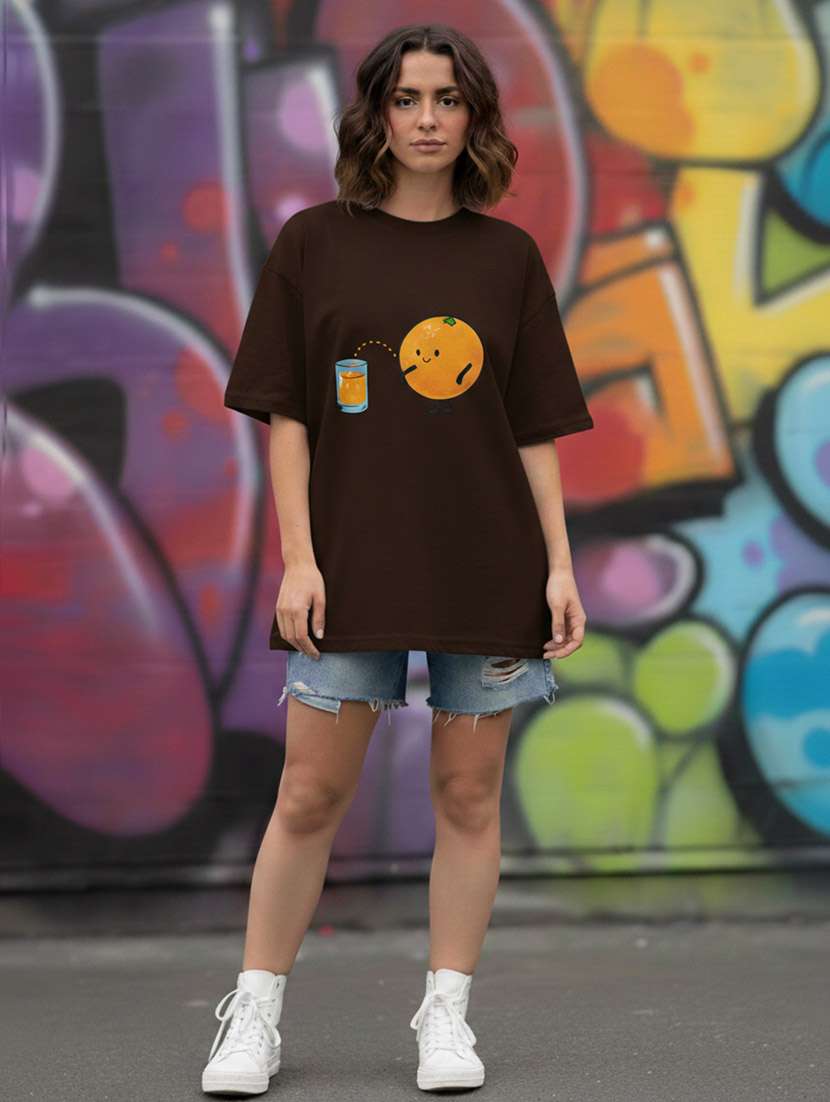 women graphic drop shoulder oversized t-shirt - 22441428 -  Standard Image - 2