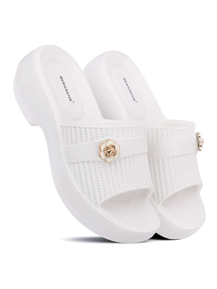 women white slip on sandal - 22441454 -  Standard Image - 2