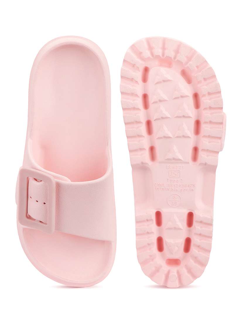 women peach slip on sandal - 22441470 -  Standard Image - 2