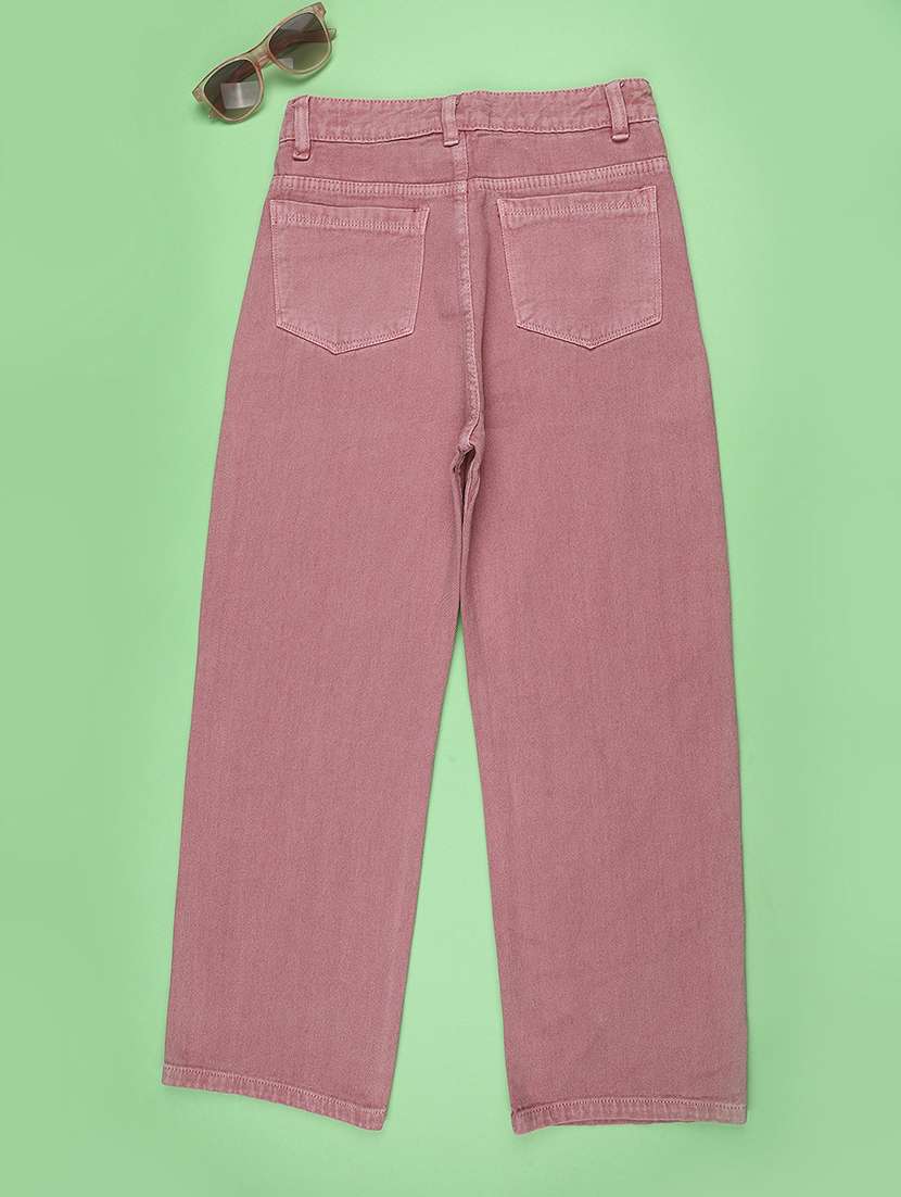 girls plain mid rise straight jeans - 22441525 -  Standard Image - 2