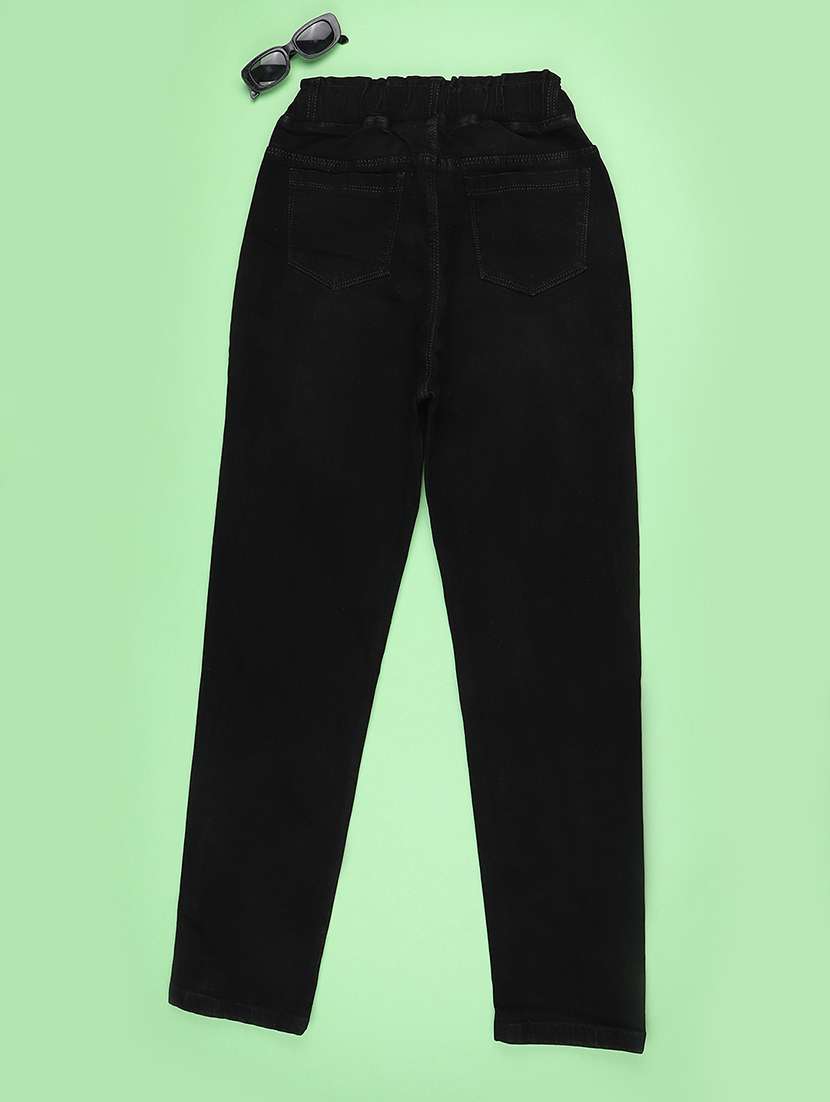 girls plain mid rise slim fit jeans - 22441541 -  Standard Image - 2