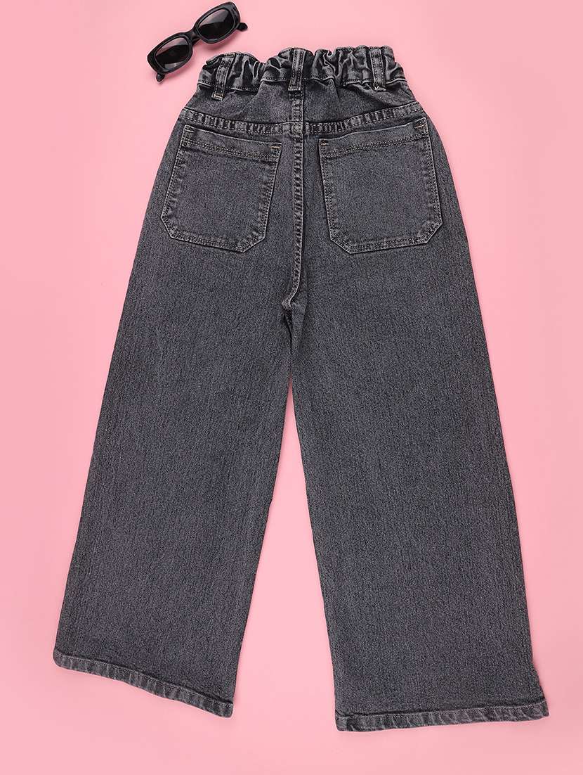 girls washed mid rise straight fit jeans - 22441550 -  Standard Image - 2