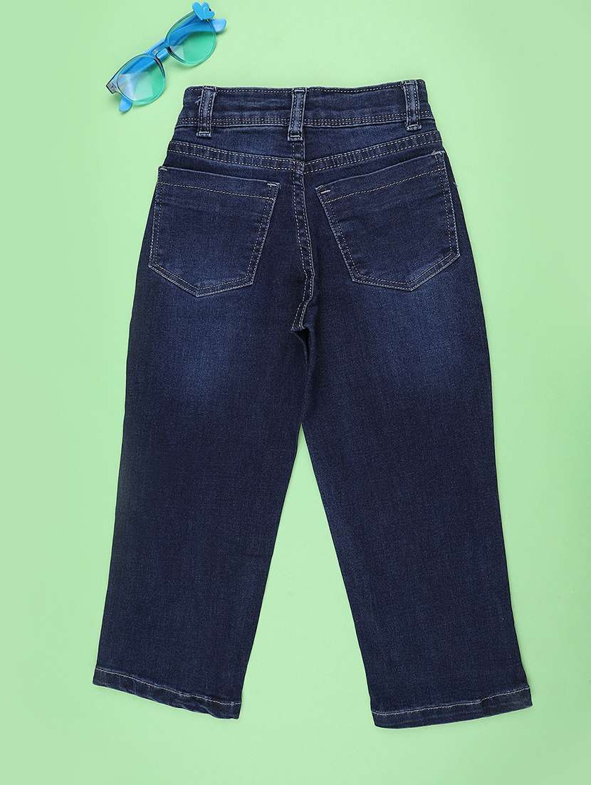 girls washed mid rise slim fit jeans - 22441556 -  Standard Image - 2