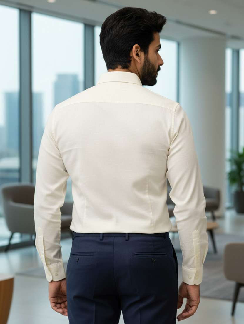 men solid long sleeve regular fit formal shirt - 22442769 -  Standard Image - 2