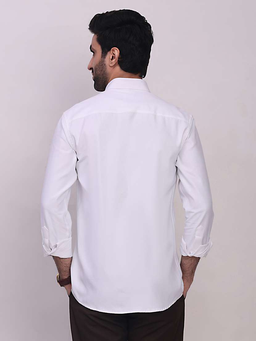 men solid long sleeve regular fit casual shirt - 22442801 -  Standard Image - 2
