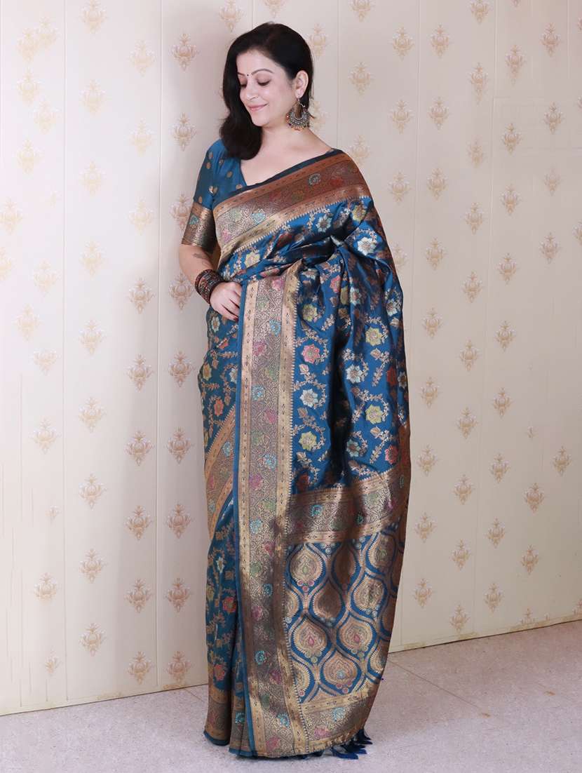 women self design banarasi saree with blouse - 22442974 -  Standard Image - 2