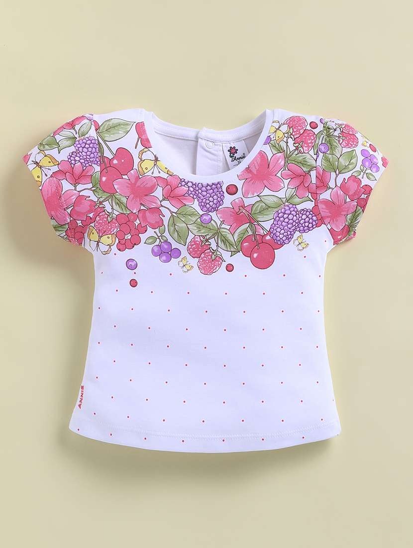 girls printed round neck shorts set - 22443284 -  Standard Image - 2