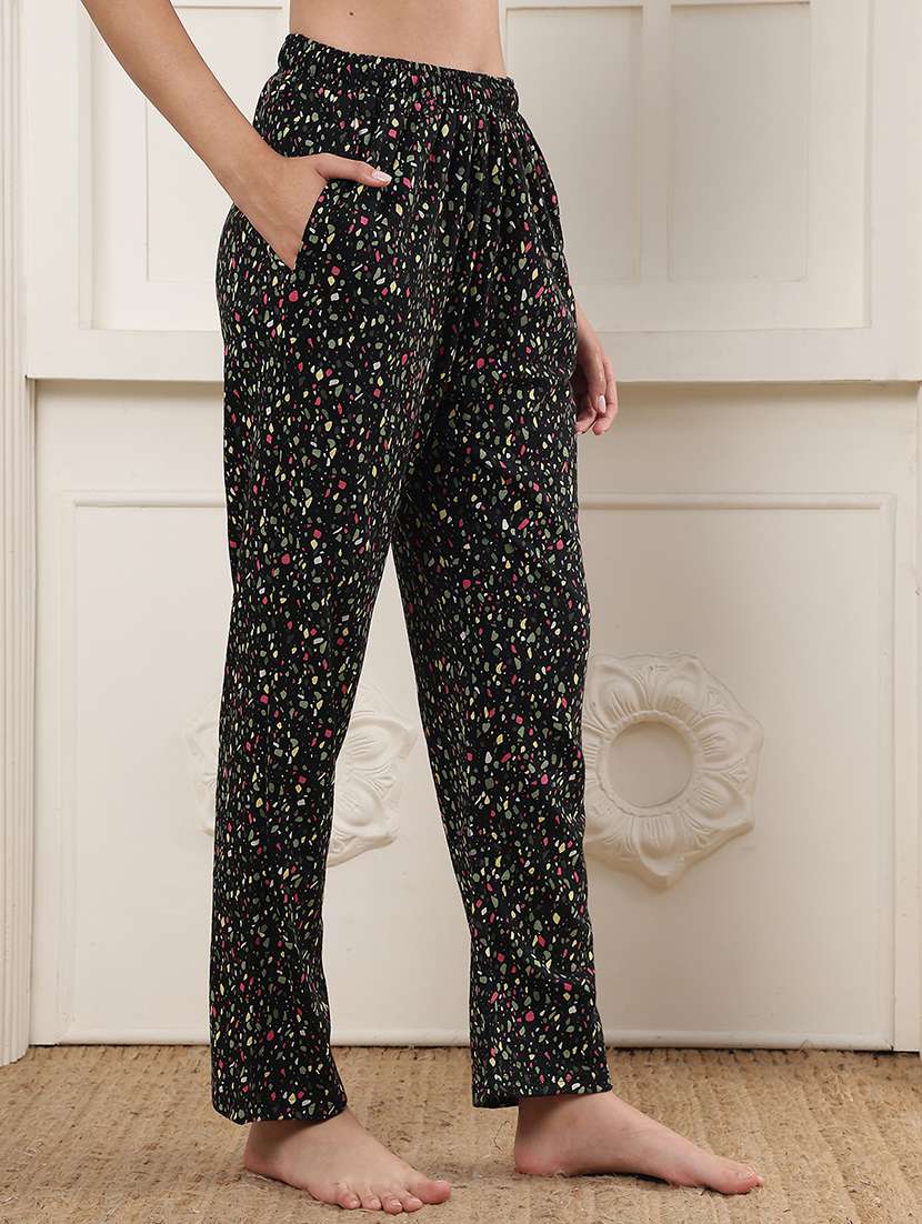 black cotton loungewear - 22443296 -  Standard Image - 2