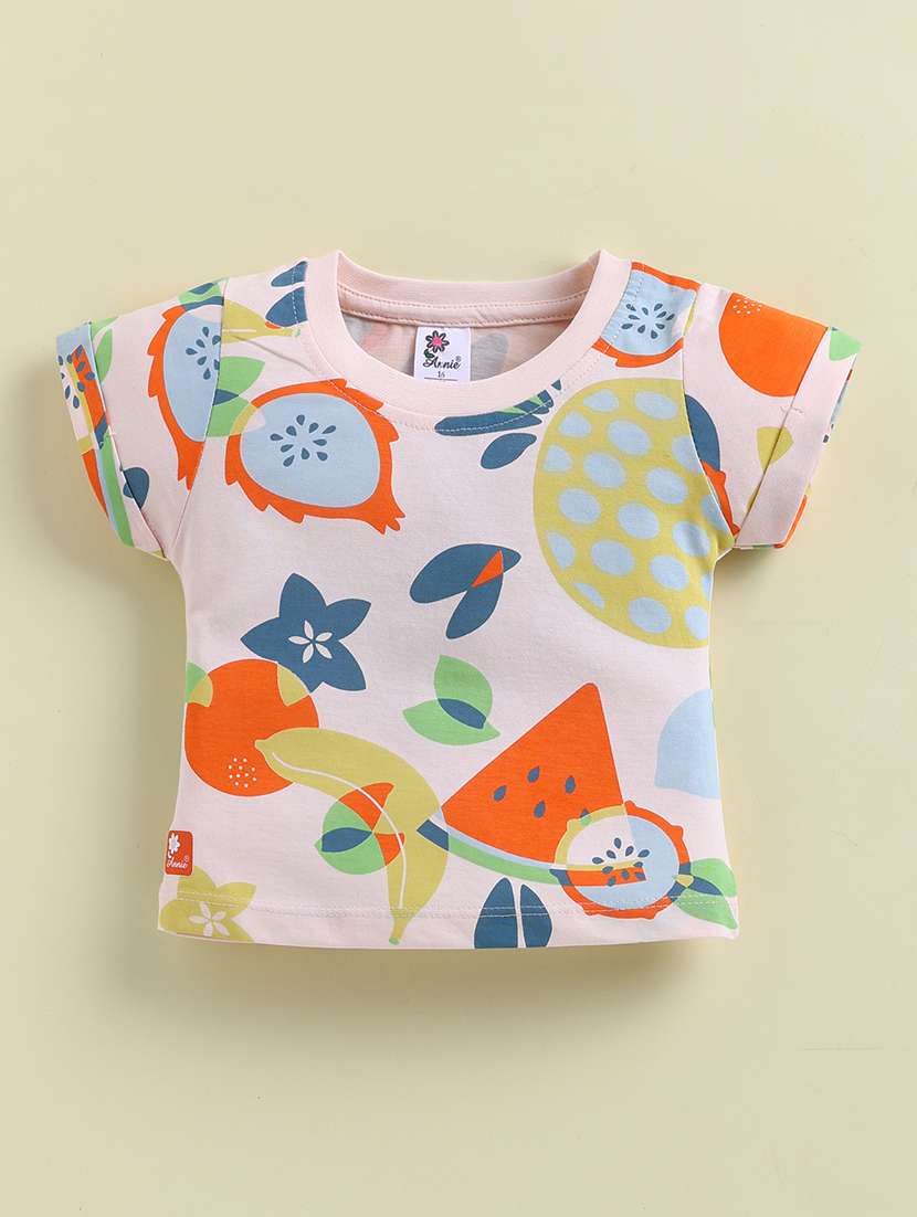 kids  pink cotton blend shorts & top set co-ord set - 22443311 -  Standard Image - 2