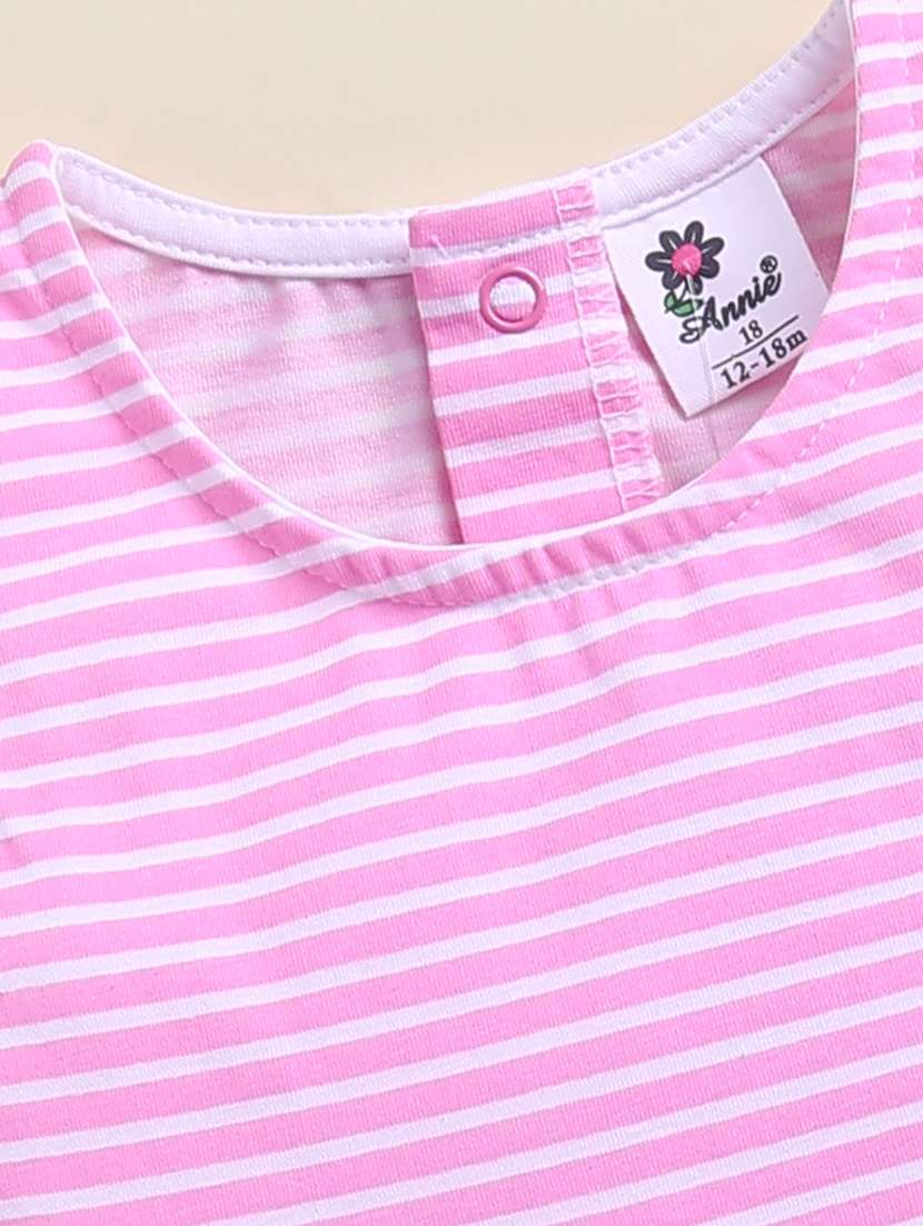 girls pink denim frock - 22443325 -  Standard Image - 2