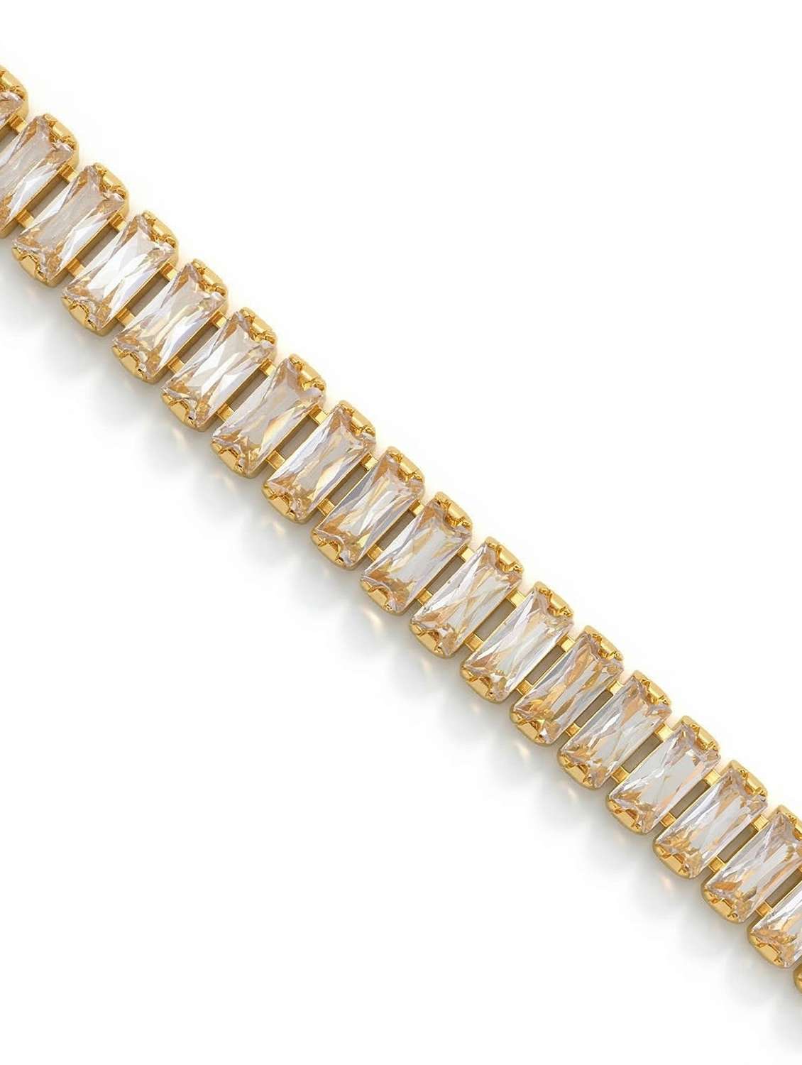 gold plated rectangle bracelet - 22443339 -  Standard Image - 2