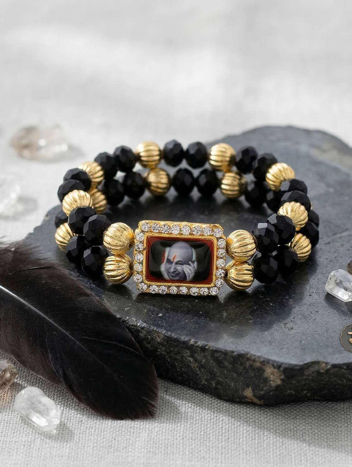 black crystal bangle  bracelet