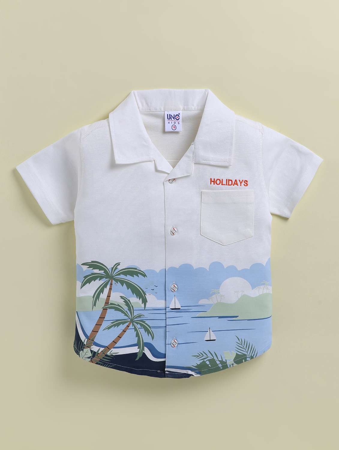 boys blue linen shorts set - 22443360 -  Standard Image - 2