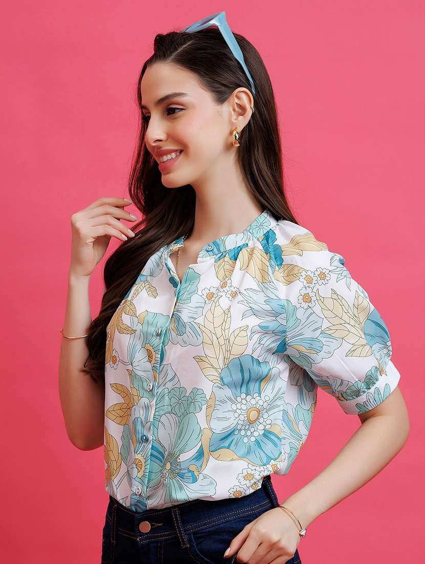 women printed sleeveless regular top - 22443614 -  Standard Image - 2
