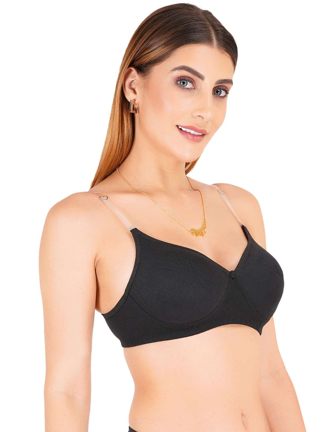 women solid non-wired t-shirt bra - 22443708 -  Standard Image - 2