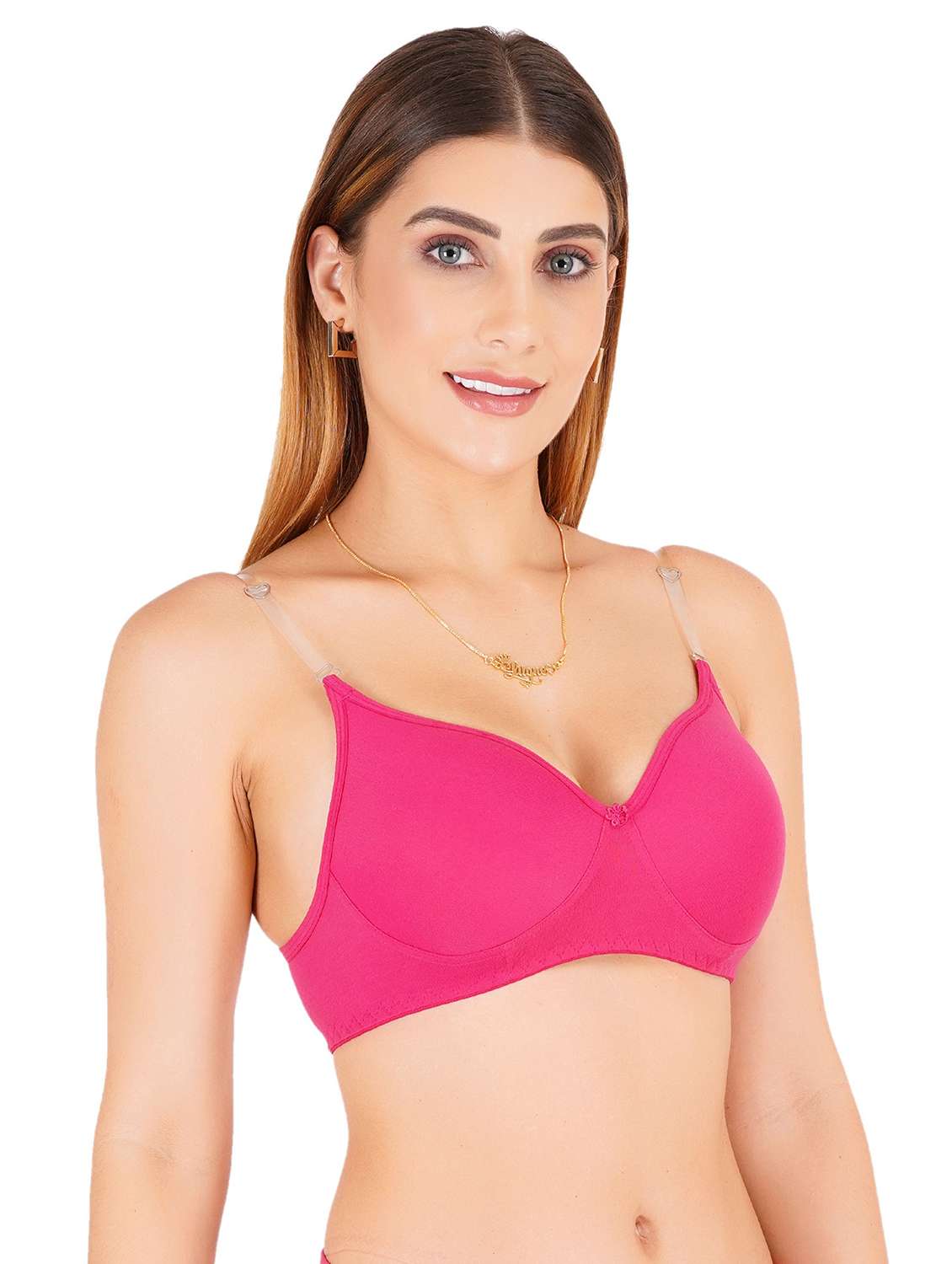 women solid non-wired t-shirt bra - 22443711 -  Standard Image - 2