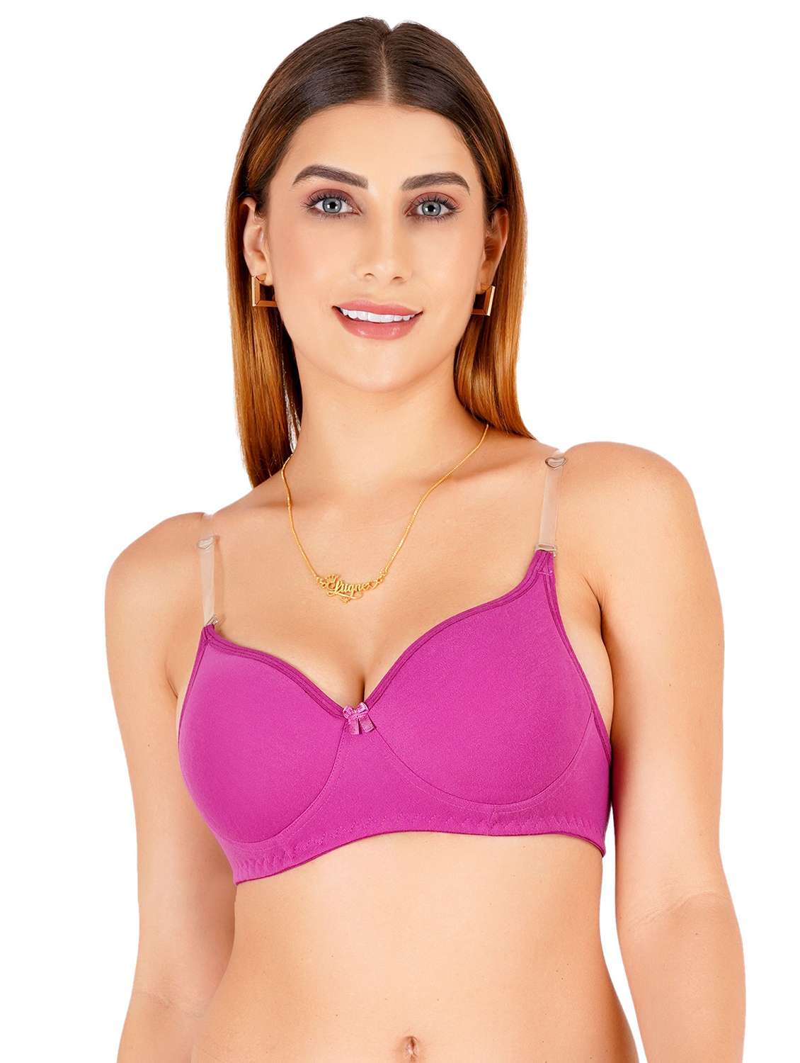 women pack of 4 non padded bra - 22444068 -  Standard Image - 2