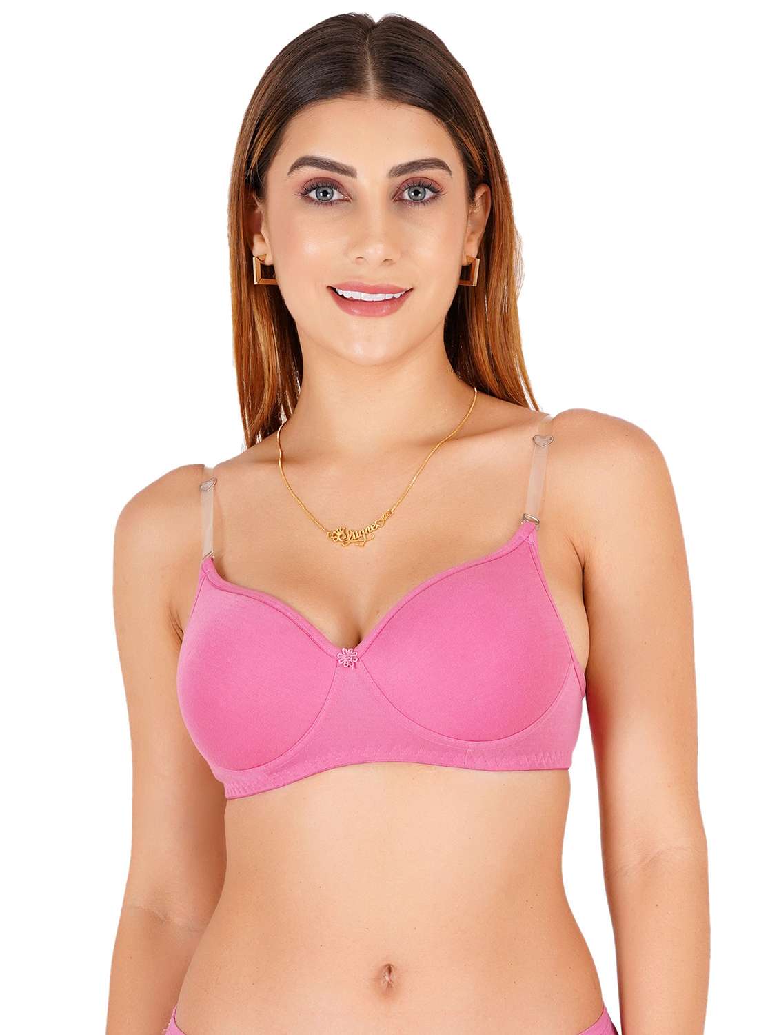 women pack of 4 non padded bra - 22444083 -  Standard Image - 2