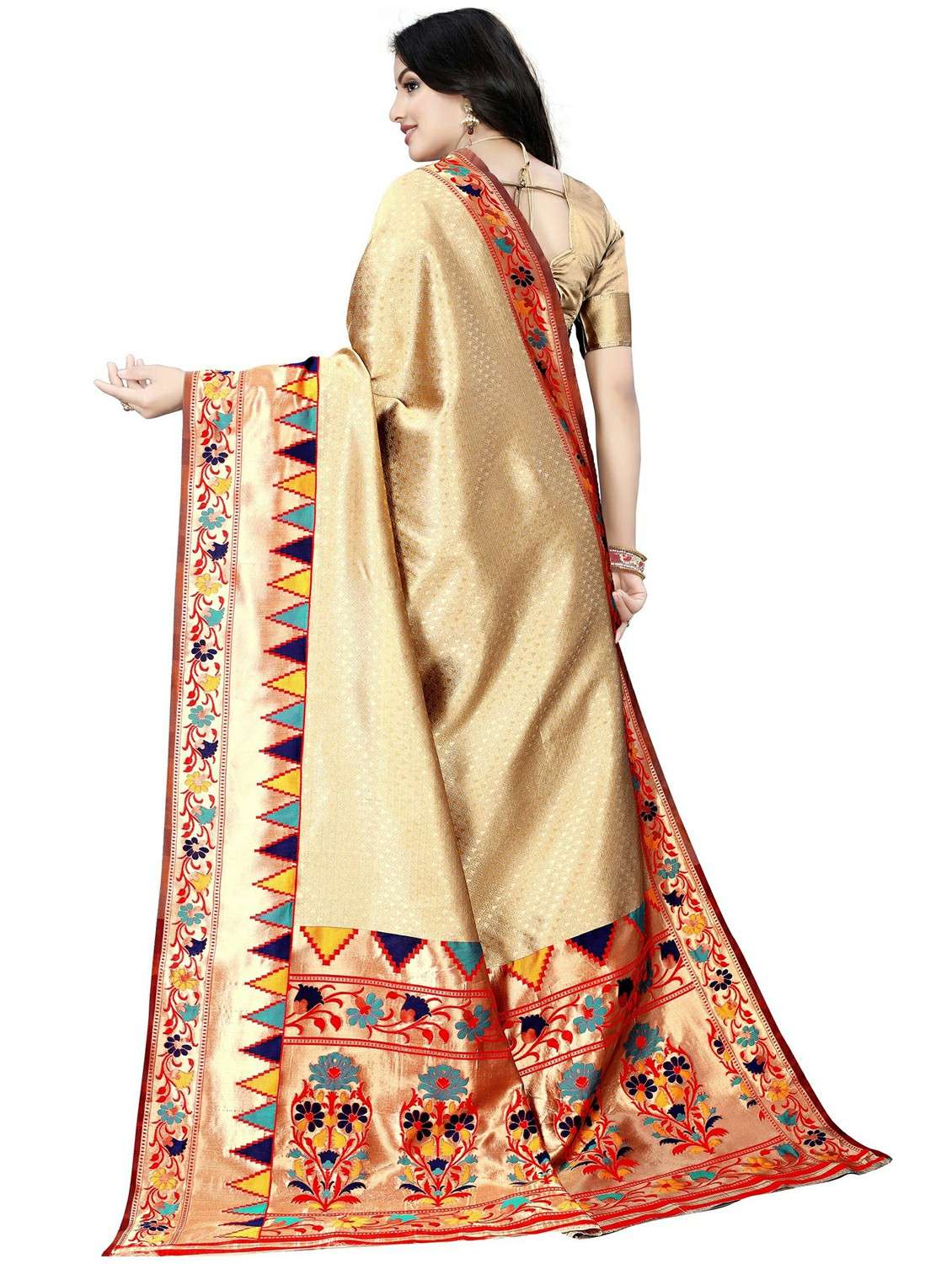 women self design paithani saree - 22444481 -  Standard Image - 2