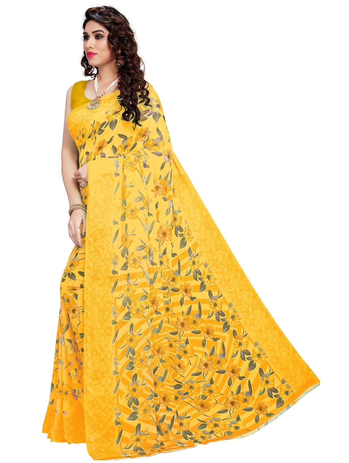 women printed casual wear saree - 22444605 -  Standard Image - 2