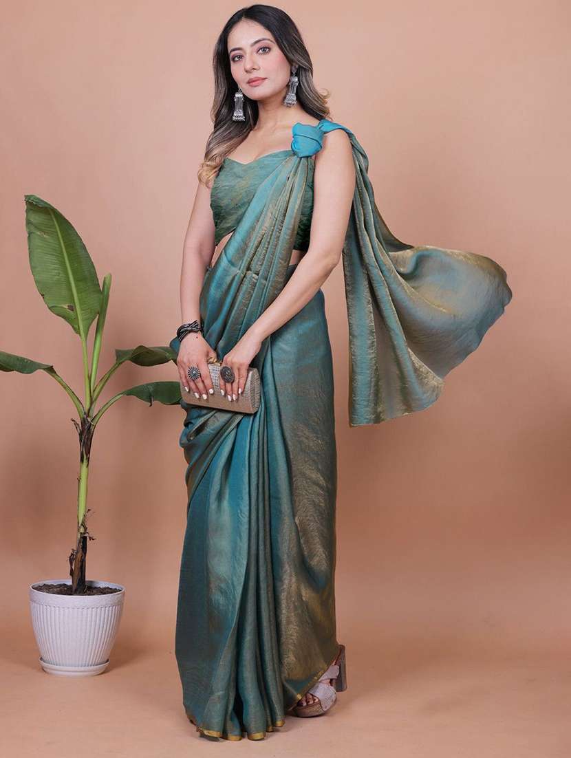 women solid plain saree - 22444702 -  Standard Image - 2
