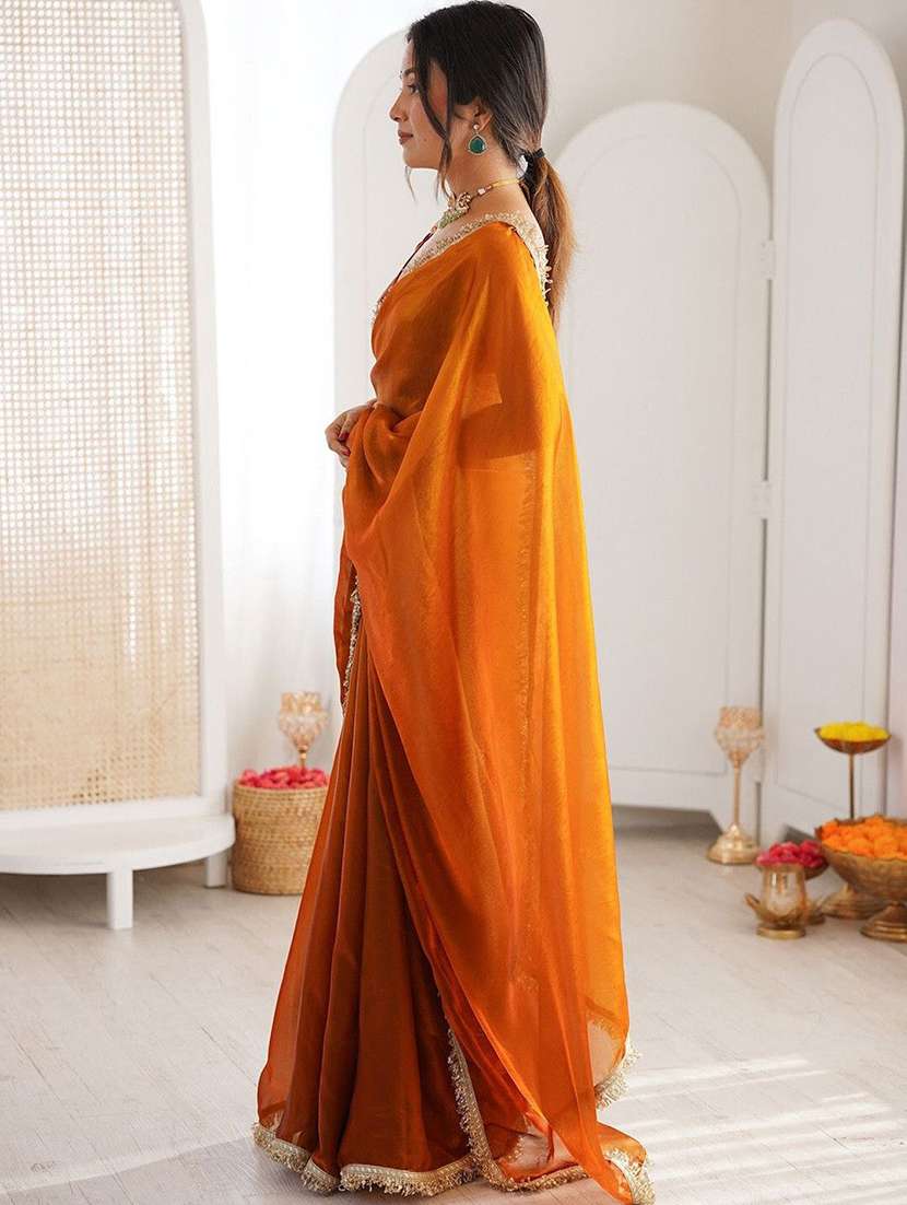 women ombre bordered saree - 22444954 -  Standard Image - 2