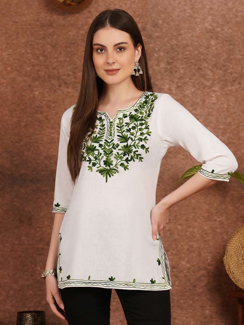 women white cotton a-line kurta