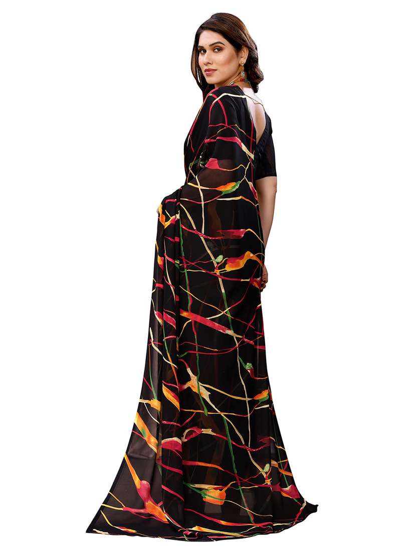 women pack of 2 printed saree with blouse - 22445196 -  Standard Image - 2
