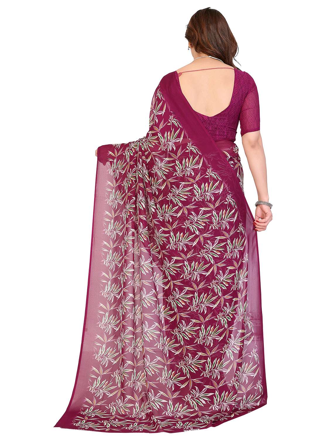 Women Pack Of 2 Printed Saree With Blouse - 22445235 -  Standard Image - 2