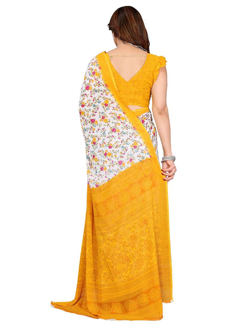 women pack of 2 printed saree with blouse - 22445263 -  Standard Image - 2