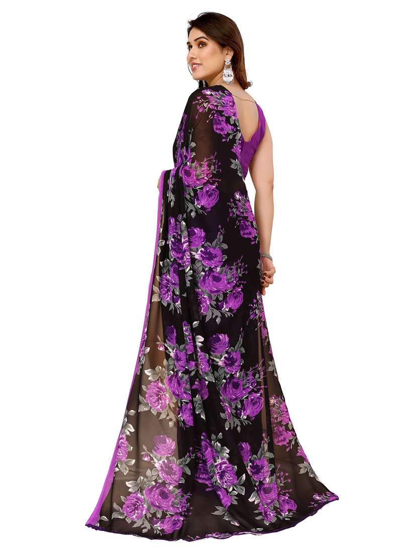 women pack of 2 printed saree with blouse - 22445350 -  Standard Image - 2