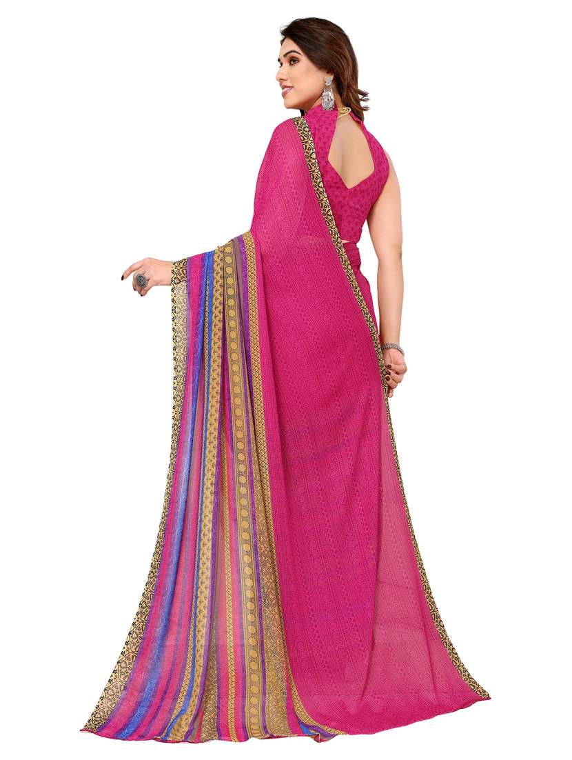 women pack of 2 printed saree with blouse - 22445353 -  Standard Image - 2