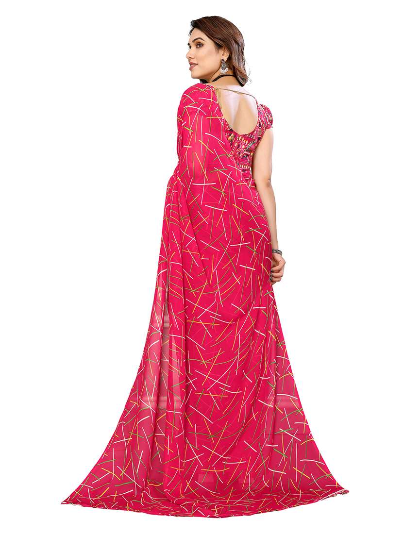 women pack of 2 printed saree with blouse - 22445436 -  Standard Image - 2