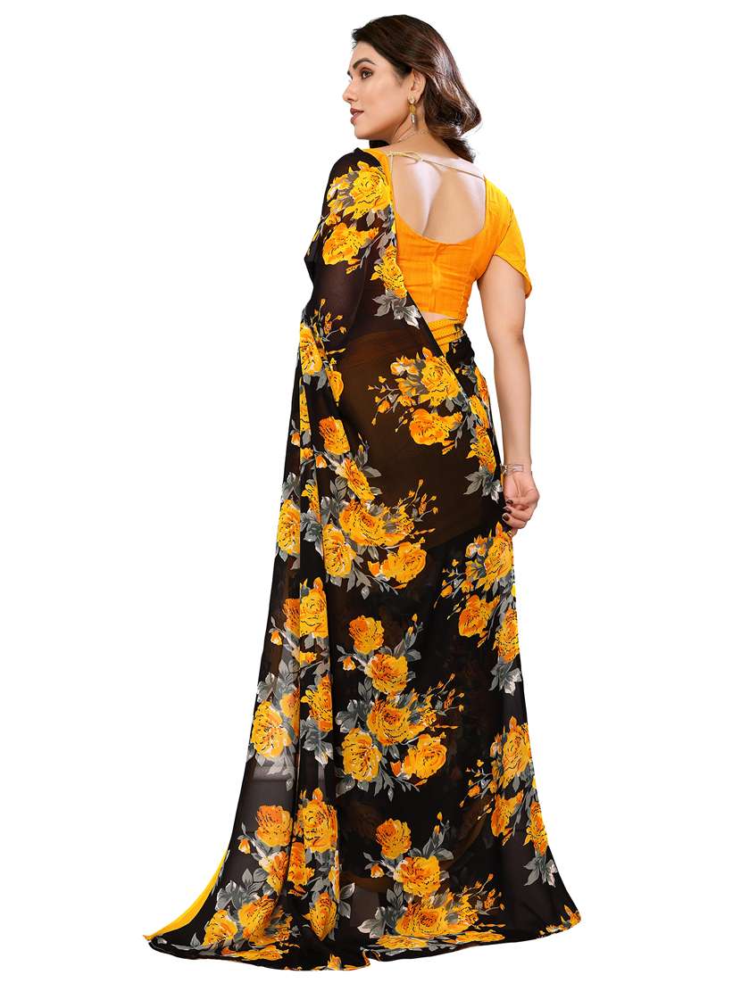 women pack of 2 printed saree with blouse - 22445580 -  Standard Image - 2