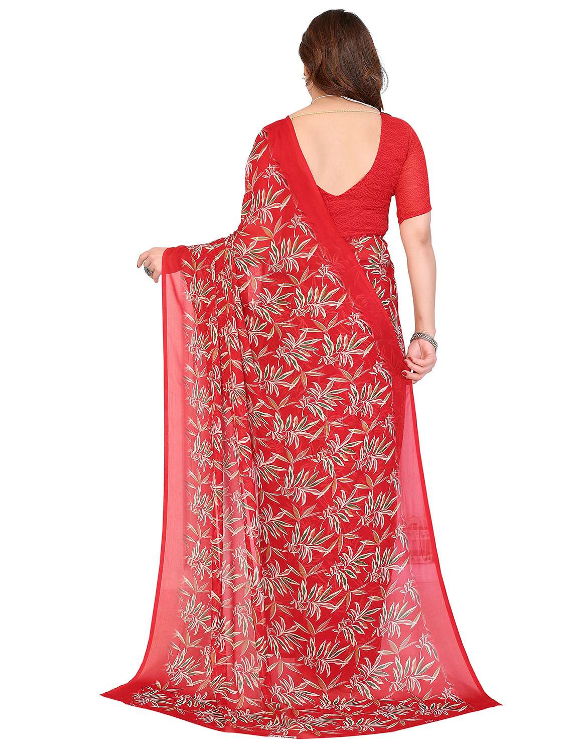 women pack of 2 printed saree with blouse - 22445922 -  Standard Image - 2