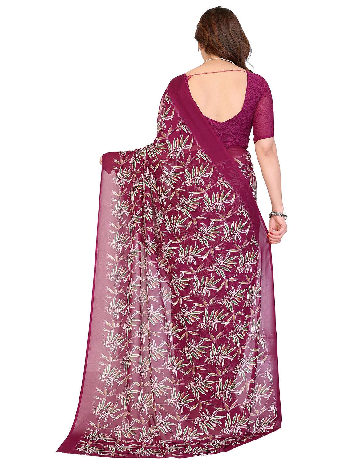 women pack of 2 printed saree with blouse - 22445924 -  Standard Image - 2