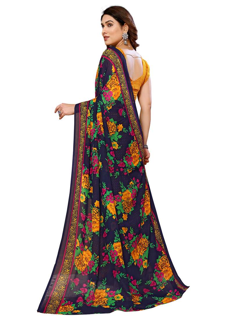 women pack of 2 printed saree with blouse - 22446030 -  Standard Image - 2