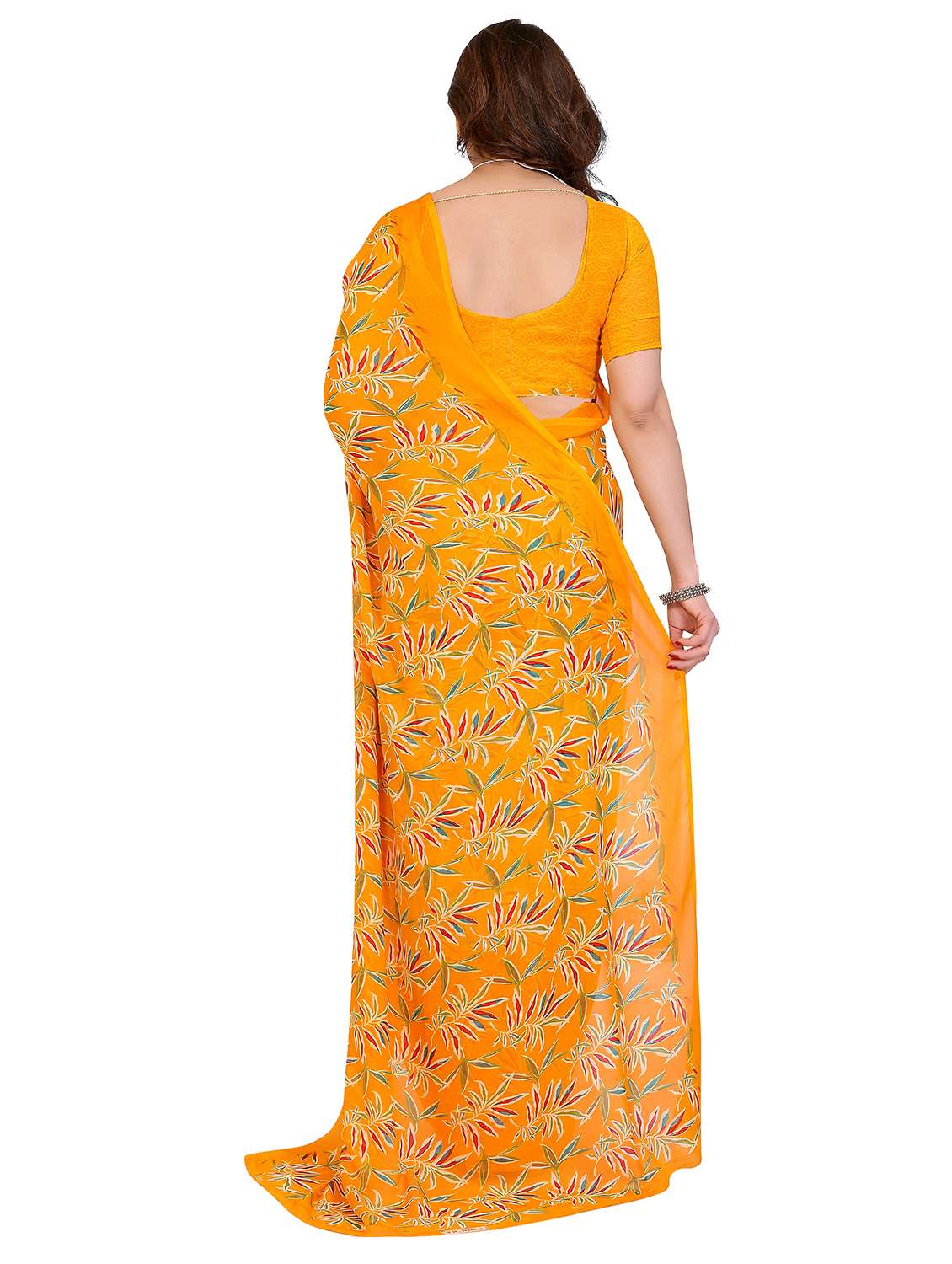 women pack of 2 printed saree with blouse - 22446372 -  Standard Image - 2