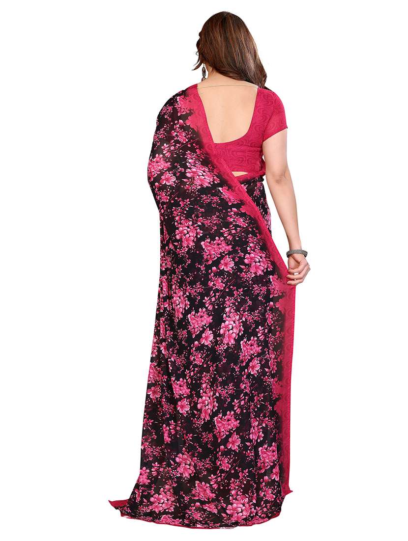 women pack of 2 printed saree with blouse - 22446402 -  Standard Image - 2