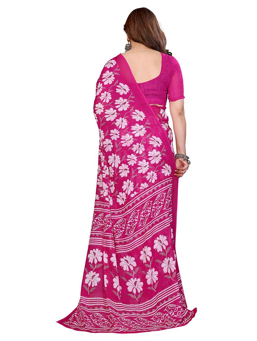 women pack of 2 printed saree with blouse - 22446438 -  Standard Image - 2