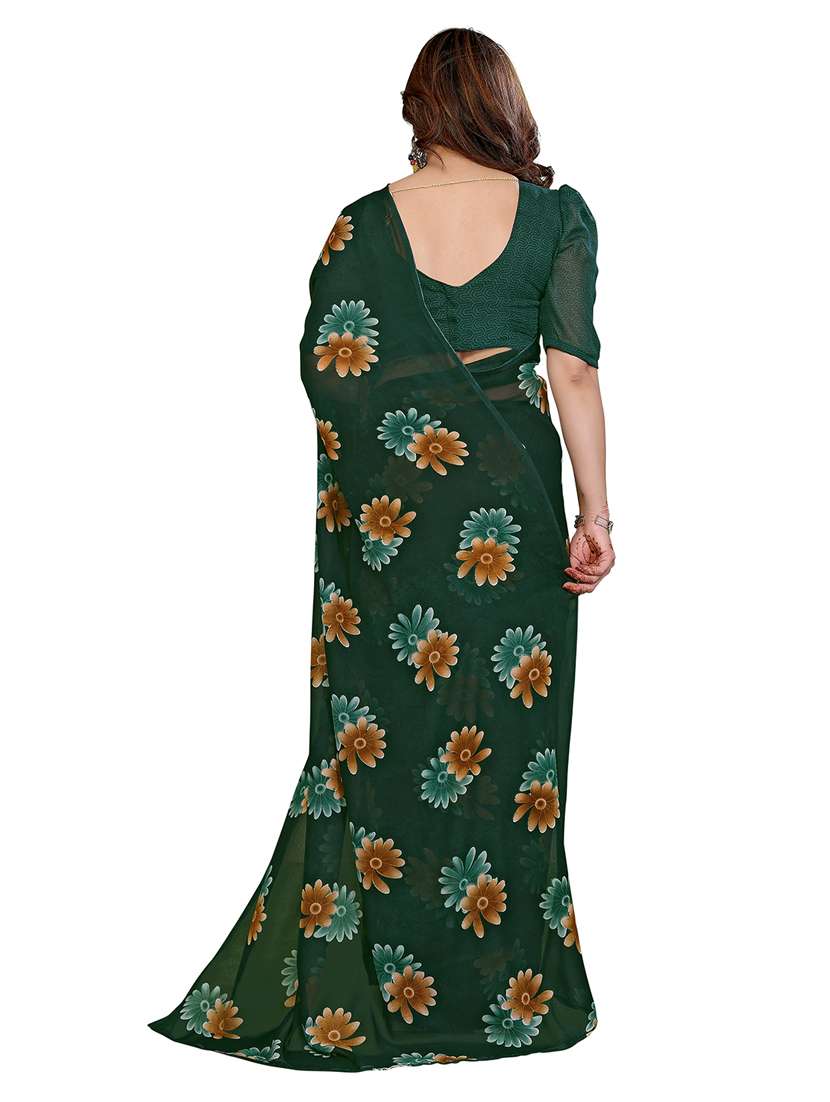women pack of 2 printed saree with blouse - 22446442 -  Standard Image - 2