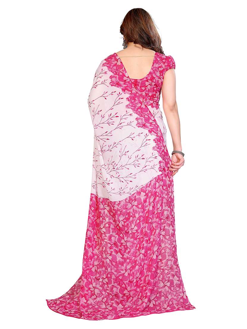 Women Pack Of 2 Printed Saree With Blouse - 22446466 -  Standard Image - 2