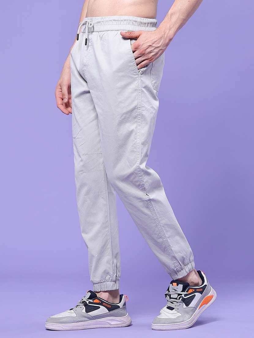 Men Solid Mid Rise Regular Fit Jogger - 22446978 -  Standard Image - 2