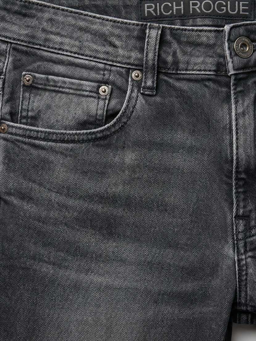 men washed high rise full length tapered jeans - 22447628 -  Standard Image - 2