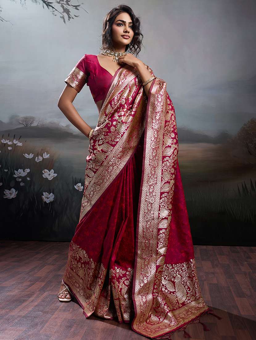 women self design banarasi saree with blouse - 22447881 -  Standard Image - 2
