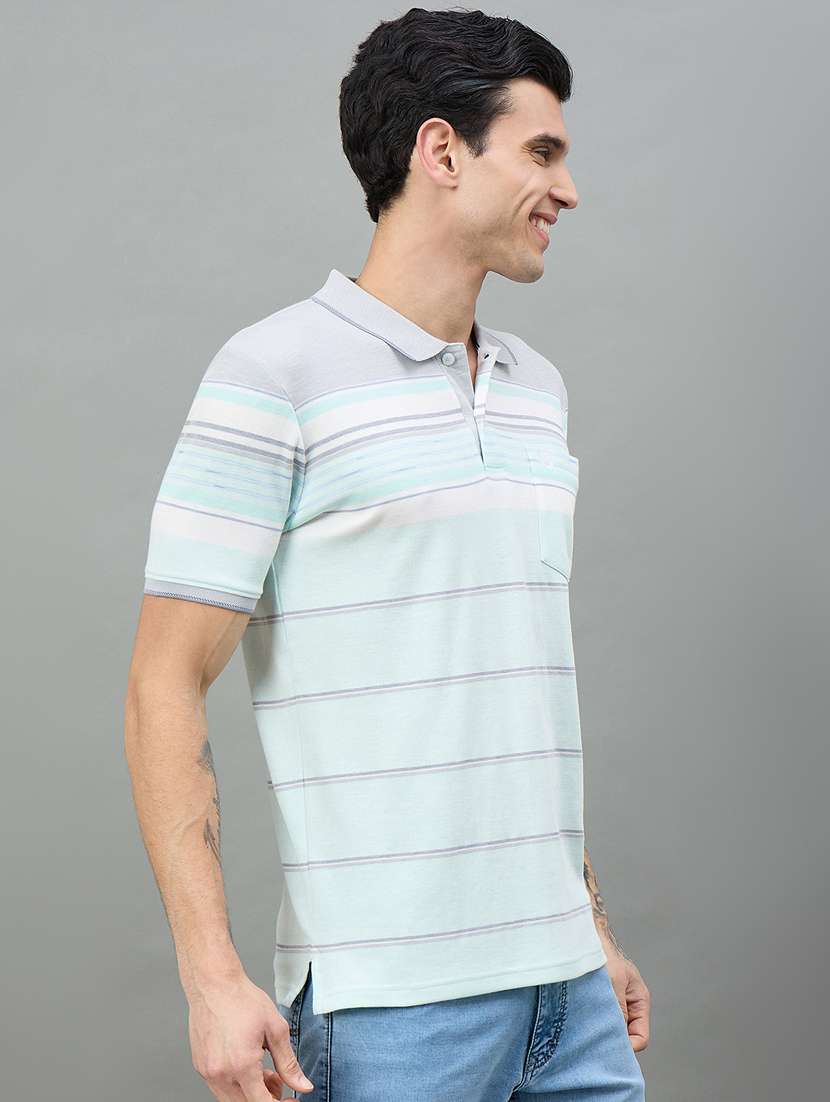 men multi colored cotton blend plain t-shirt - 22447933 -  Standard Image - 2
