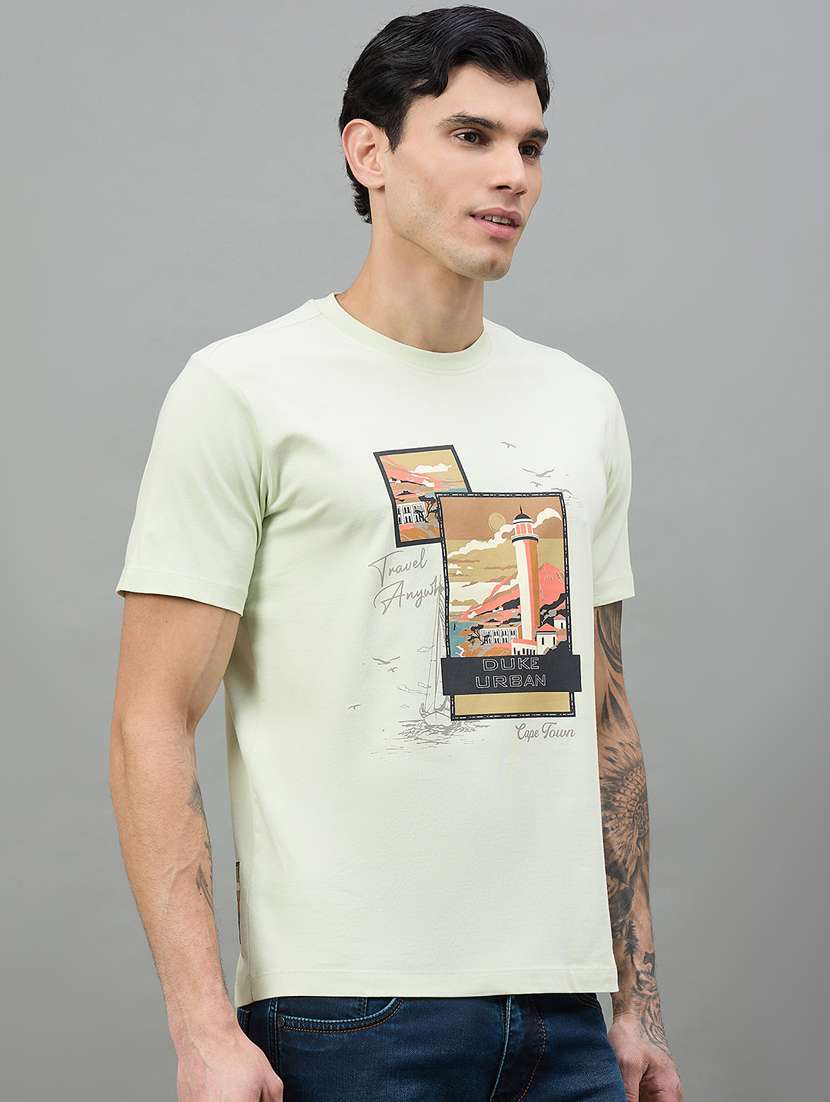 men printed short sleeve t-shirt - 22447939 -  Standard Image - 2